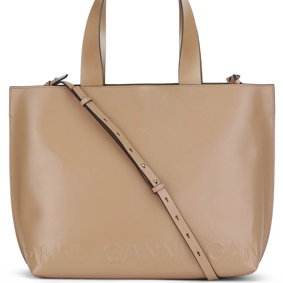 👩🏻‍💻 Ganni Extra Wide Banner Tote - Picture 1 of 6